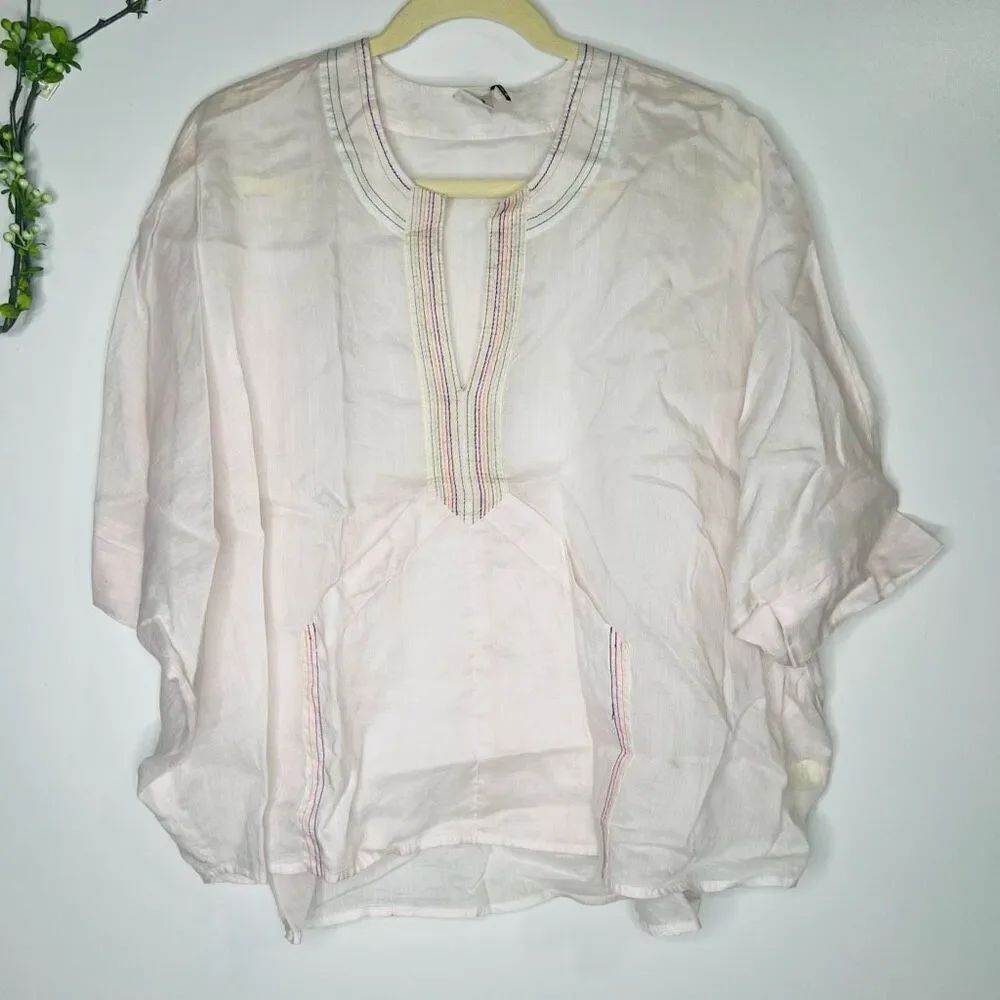 Akemi + Kim Light Pink Oversized Short Sleeved Shirt
